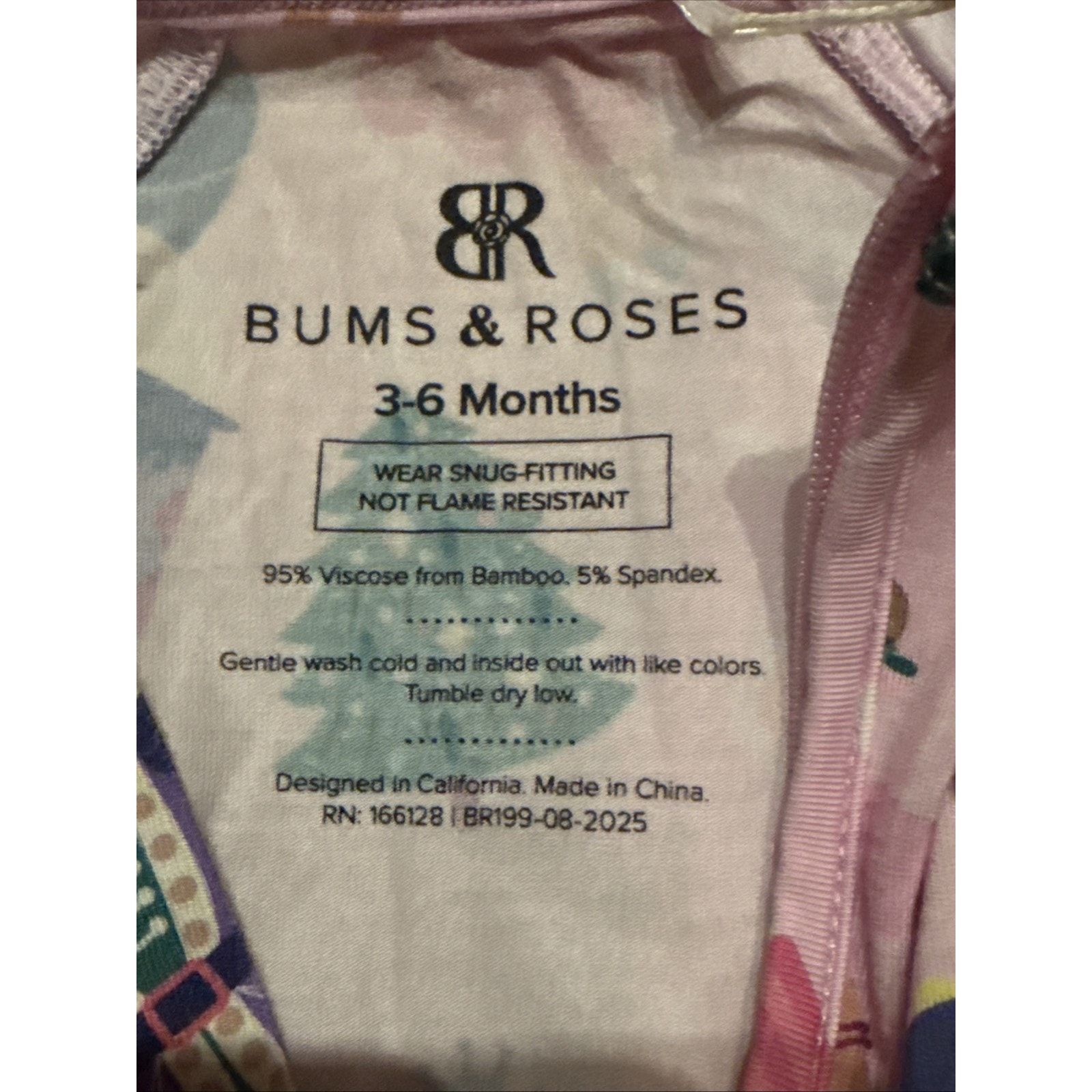 Bums & Roses 3-6 Months Convertible Ruffle Romper Nutcracker Christmas Bamboo — image 8 of 8